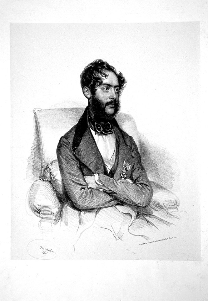 August von Henikstein Litho