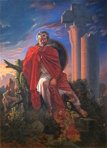 'Marius Meditating on the Ruins of Carthage' by Pierre-Nolasque Bergeret, Dayton Art Institute