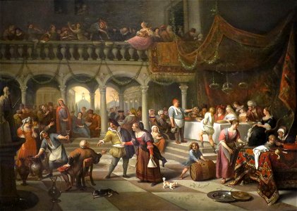 'Marriage at Cana' by Jan Steen, 1676, oil on canvas, Norton Simon Museum