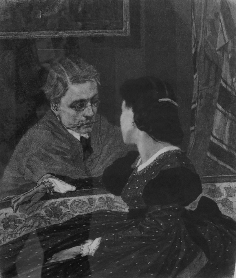 'A Gentleman and a Lady' by Félicien Rops, Honolulu Museum of Art