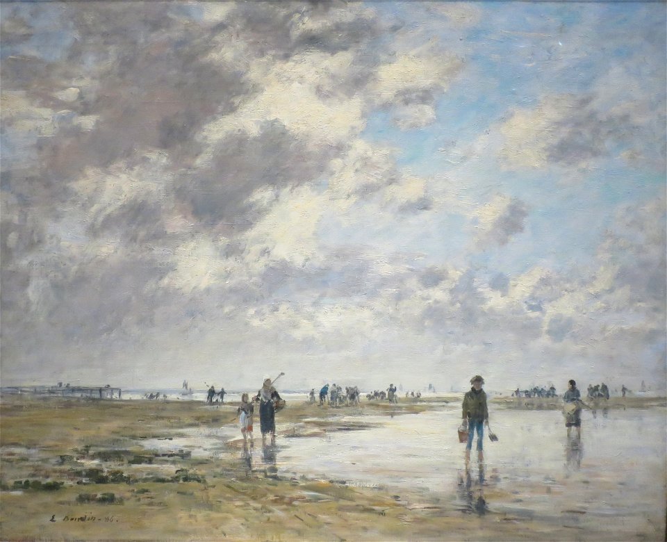 'Low Tide, Berck' by Louis-Eugène Boudin, Norton Simon Museum