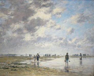 'Low Tide, Berck' by Louis-Eugène Boudin, Norton Simon Museum