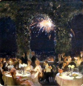 'Dinner at the Casino' by Gaston La Touche, Dayton Art Institute