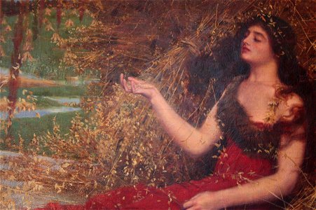 Autumn by William Stott of Oldham, 1898 (detail). Free illustration for personal and commercial use.