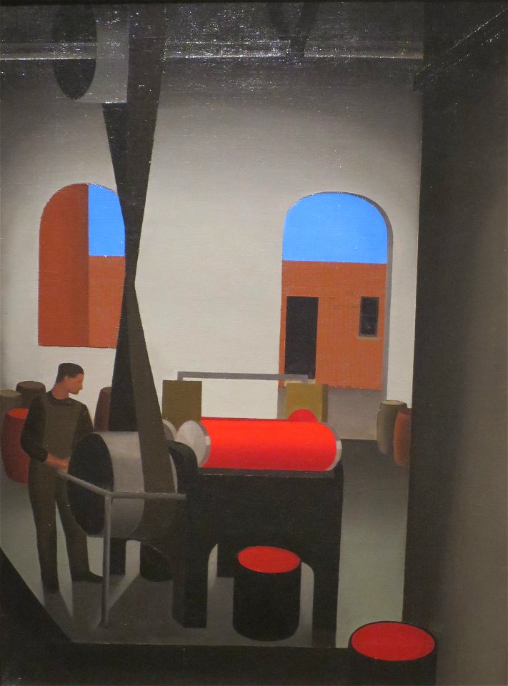 The Mill Door by George Copeland Ault, 1923