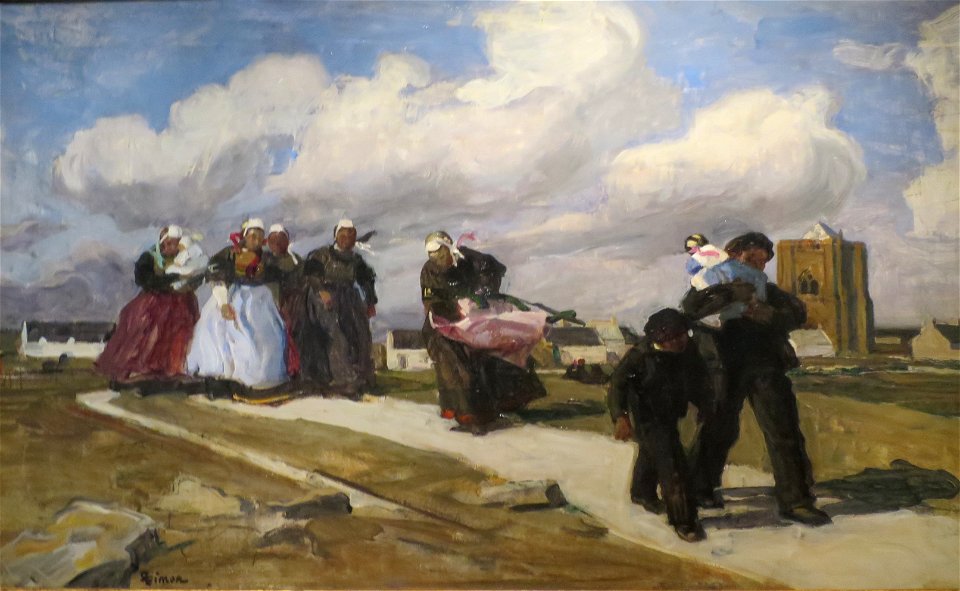 'A Gust of Wind' by Lucien Simon, Pushkin Museum