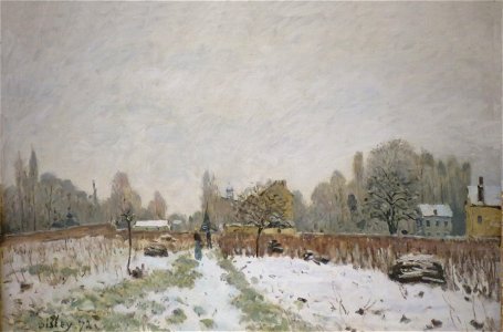 'Louveciennes in the Snow' by Alfred Sisley, Norton Simon Museum