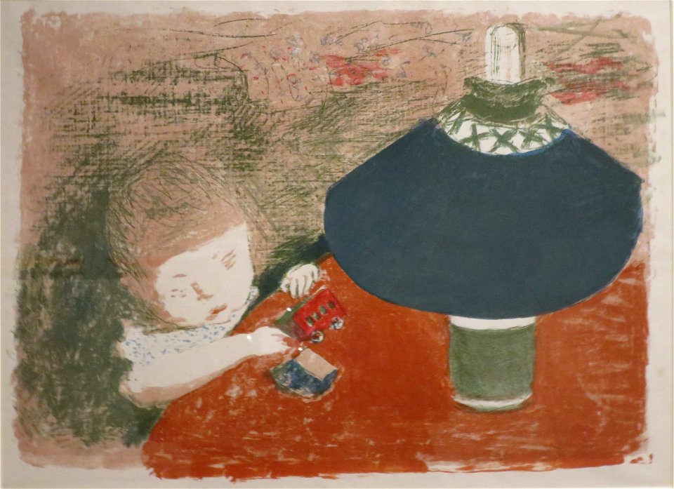 'Child with Lamp' by Pierre Bonnard, Honolulu Museum of Art