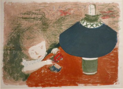 'Child with Lamp' by Pierre Bonnard, Honolulu Museum of Art
