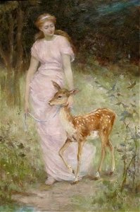 'A Willing Captive' by Frederick Stuart Church, Dayton Art Institute. Free illustration for personal and commercial use.