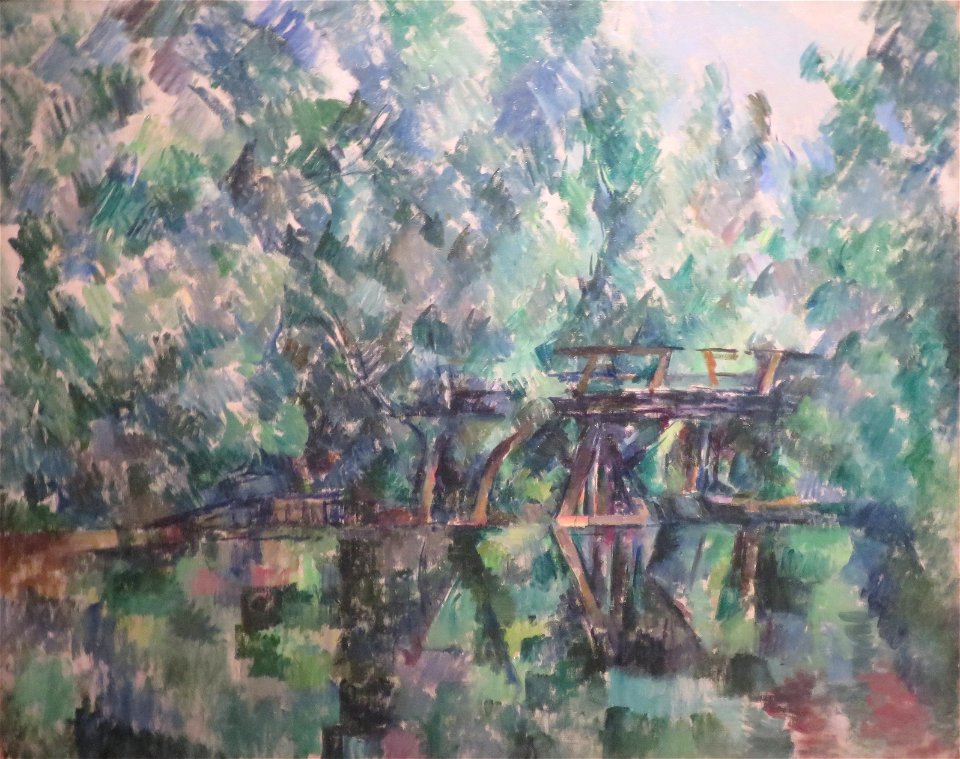 'Bridge across a Pond' by Paul Cézanne, 1890s, Pushkin Museum