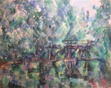 'Bridge across a Pond' by Paul Cézanne, 1890s, Pushkin Museum