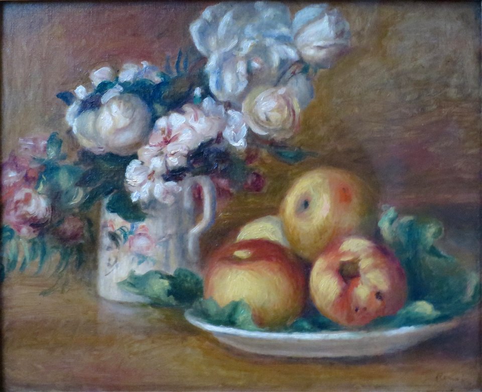 'Apples and Flowers' by Pierre-Auguste Renoir, c. 1895-96, Hermitage
