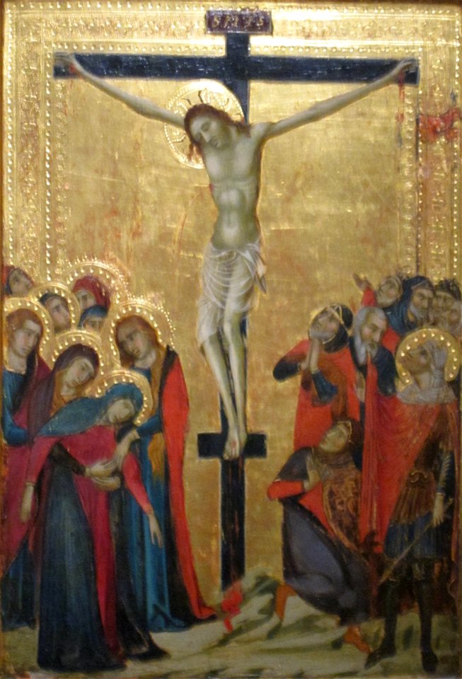 'Crucifixion', tempera on panel painting by the Master of Monte Oliveto, c. 1310, Cincinnati Art Museum