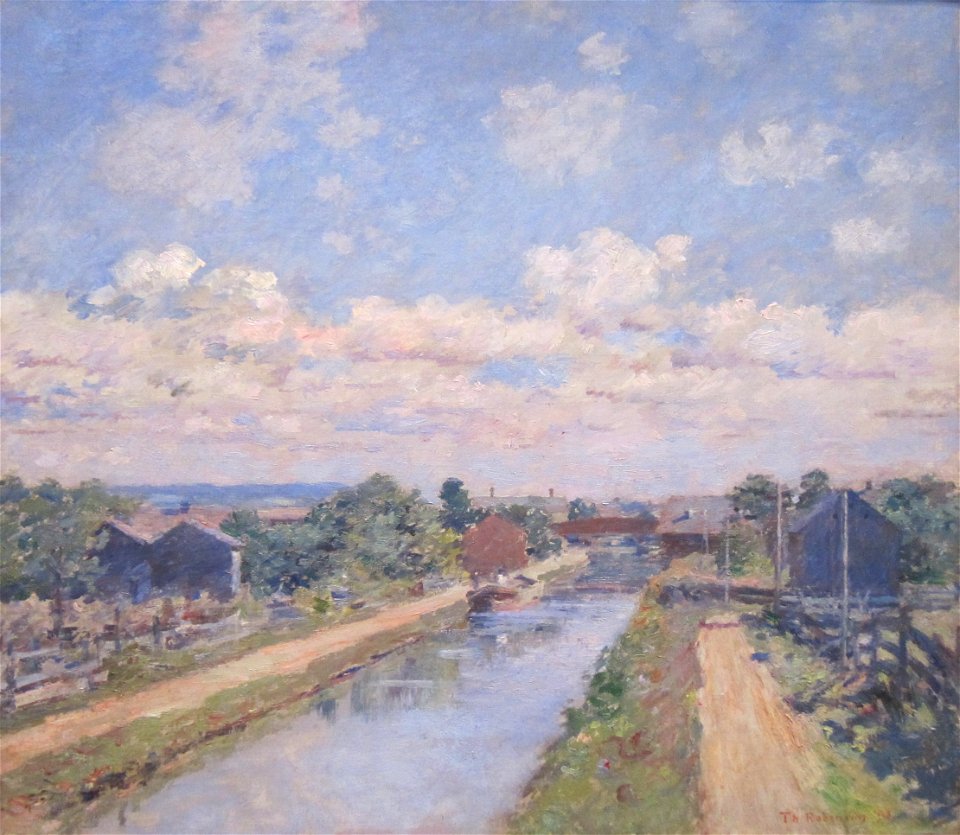'Port Ben, Delaware and Hudson Canal' by Theodore Robinson, 1893