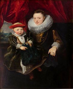 'Portrait of a Young Woman with a Child' by Anthony van Dyck, The Hermitage