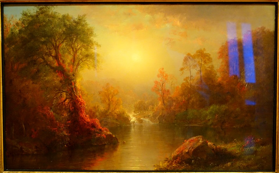 Autumn by Frederic Edwin Church, 1875 AD, oil on canvas - Museo Nacional Centro de Arte Reina Sofía - DSC08703