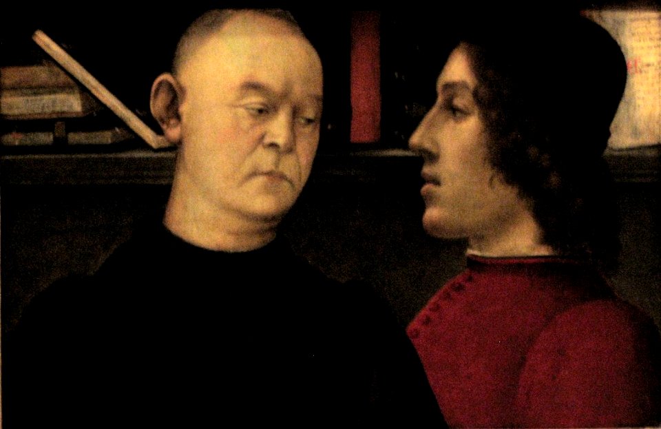 'Double portrait of Piero del Pugliese and Filippino Lippi', painting by Filippino Lippi, c. 1486, Denver Art Museum