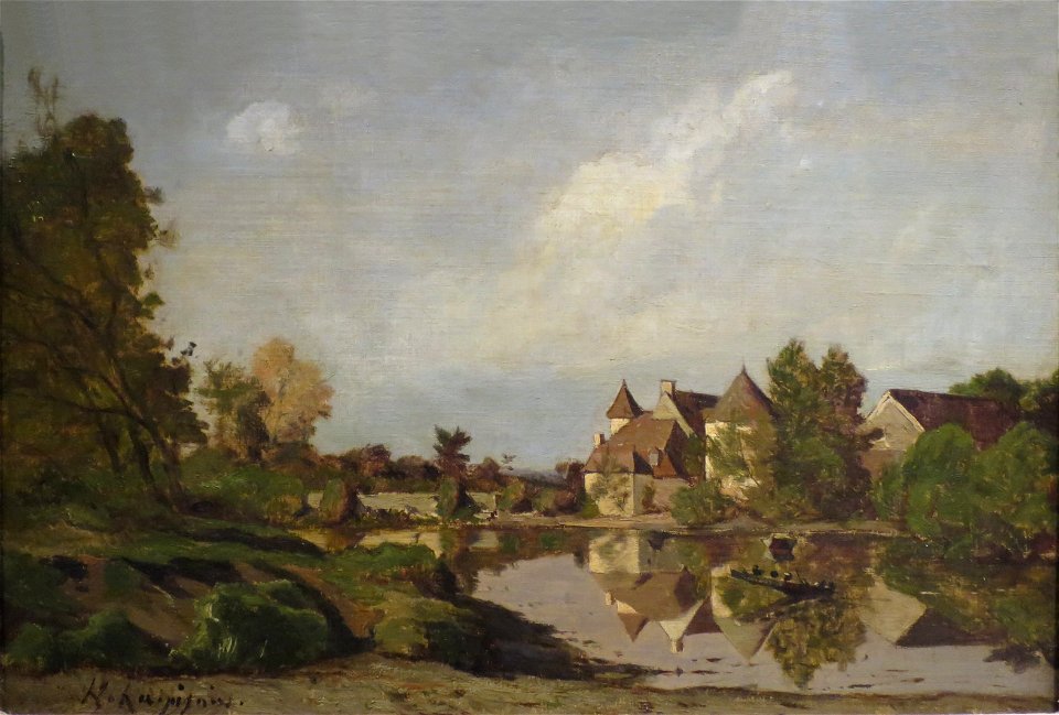 'A Farmhouse' by Henri-Joseph Harpignies, Norton Simon Museum
