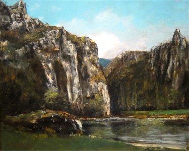 'A Gorge in the Jura' by Gustave Courbet, Cincinnati Art Museum. Free illustration for personal and commercial use.