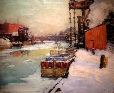 'Delaware Canal' by Fred Wagner, by 1926, Reading Public Museum