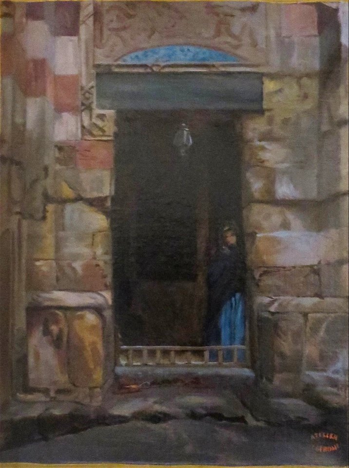 'Arab Woman in a Doorway' by Jean-Léon Gérôme, LACMA