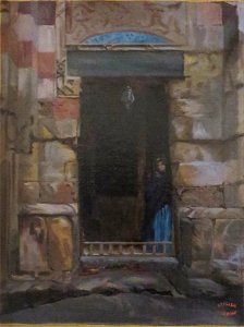 'Arab Woman in a Doorway' by Jean-Léon Gérôme, LACMA