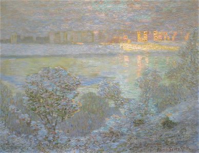 'Central Park, New York, in Winter' by Albert Scott Cox, El Paso Museum of Art