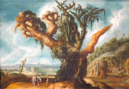 'Landscape with a Big Tree' by Jacob van Geel, Pushkin Museum
