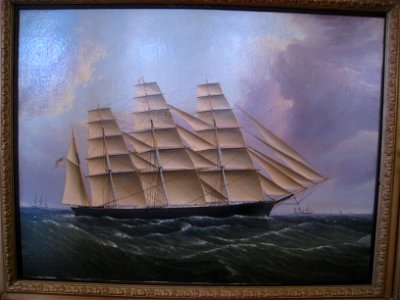 'Clipper Ship Great Republic' by James Butterworth, c. 1853 - Old State House Museum, Boston, MA - IMG 6709