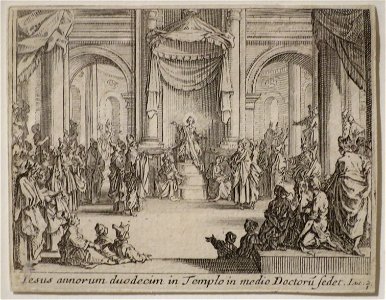 'Christ Honored by the Doctors in the Temple' by Jacques Callot, Dayton Art Institute