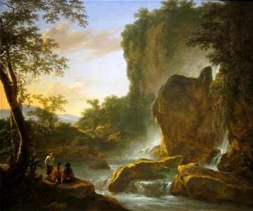 'Italianate Landscape with an Artist Sketching from Nature', oil on canvas painting by Jan Both, c. 1645-50, Cincinnati Art Museum