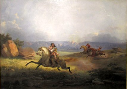 'Kidnapped', oil on canvas painting by John Mix Stanley, c. 1853, Denver Art Museum