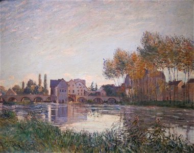 'Moret at Sunset' by Alfred Sisley, Cincinnati Art Museum