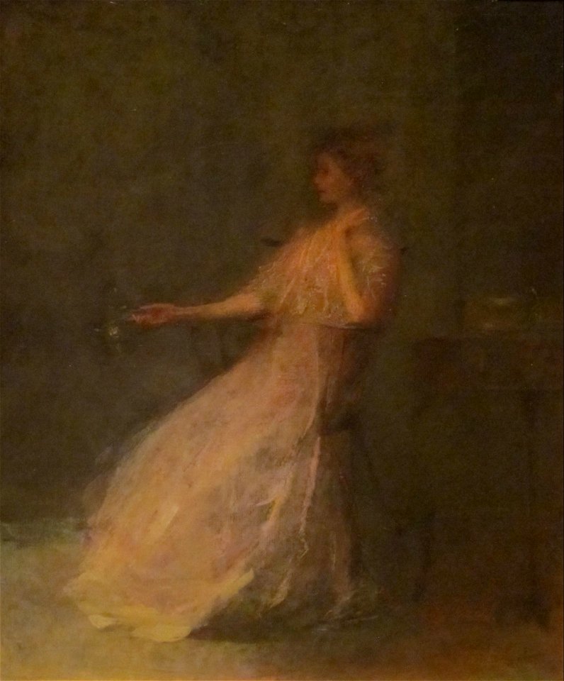 'Lady with a Rose' by Thomas Dewing, Dayton Art Institute