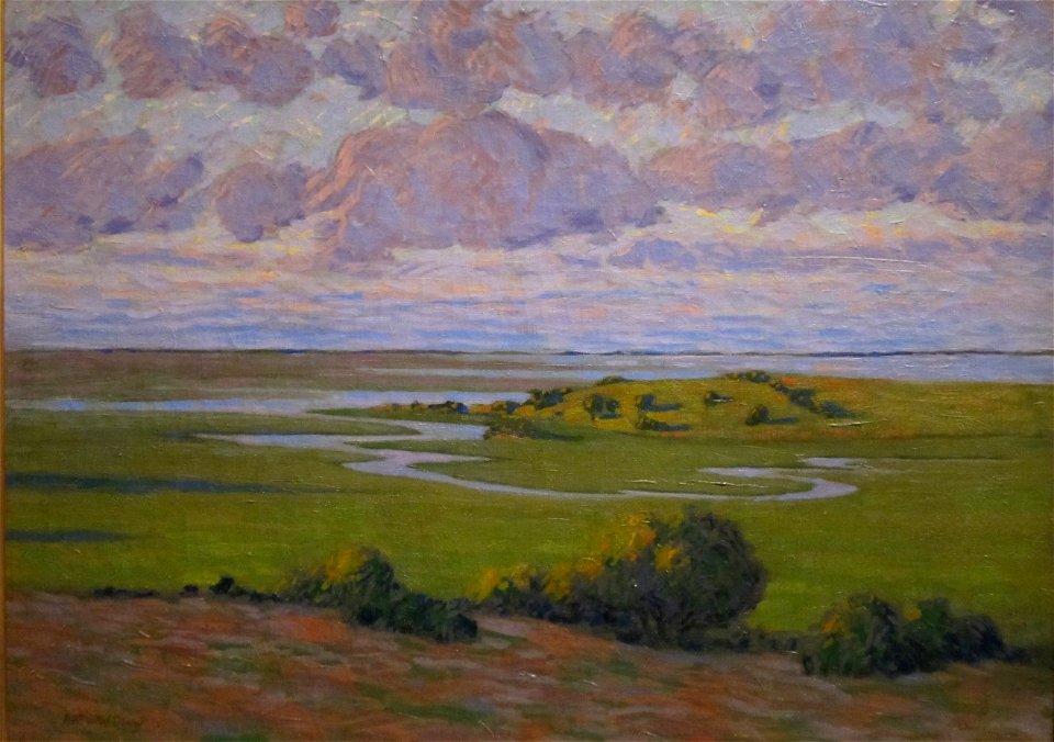 'Lavender and Green' by Arthur Wesley Dow, Dayton Art Institute