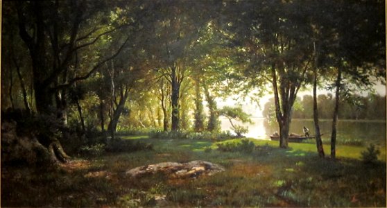 'Landscape, River and Forest' by Thomas Corwin Lindsay, Cincinnati Art Museum