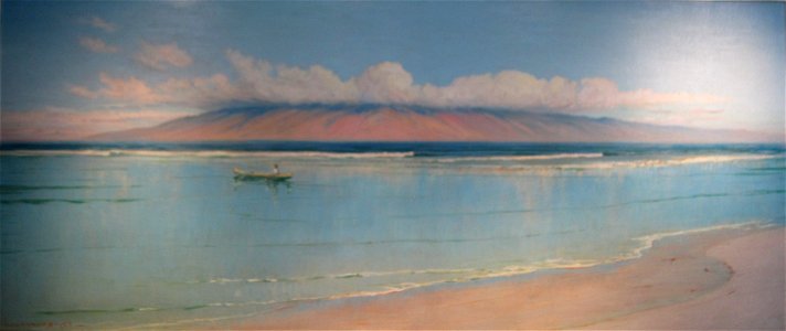'Lanai from Lahaina' by D. Howard Hitchcock, 1924, The Pacific Club