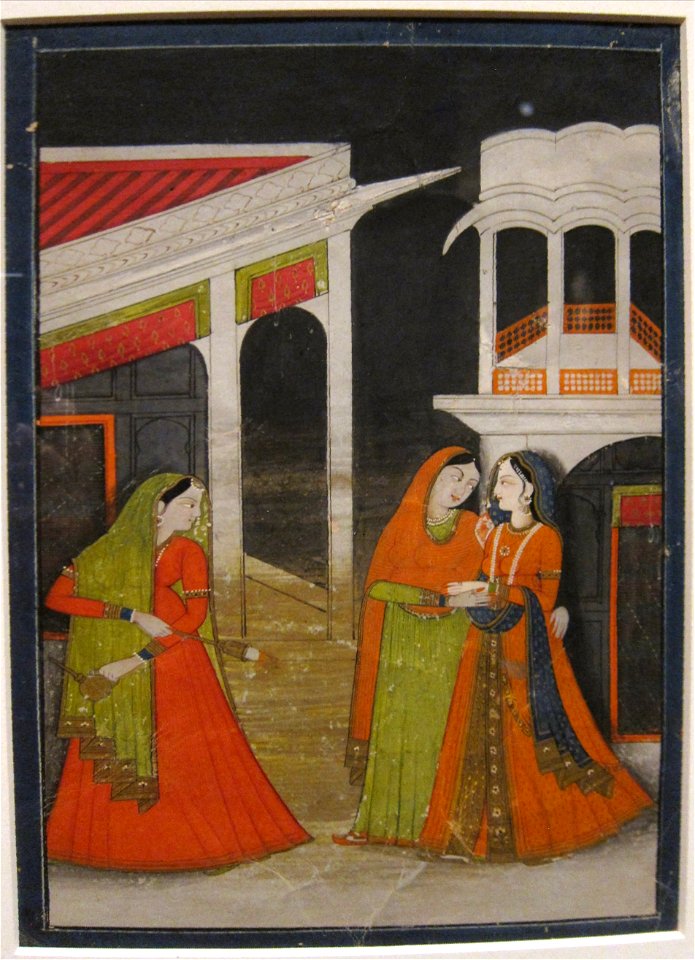 'Navodha' (Newlywed Heroine), anonymous, Kangra style, mid-19th century, Honolulu Museum of Art, 1085.1