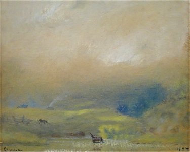 'Landscape with Cows' by Louis Michael Eilshemius, El Paso Museum of Art