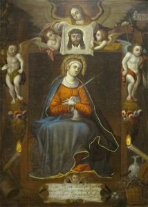 'Our Lady of Sorrows' anonymous Mexican painting, oil on canvas, 1712, El Paso Museum of Art