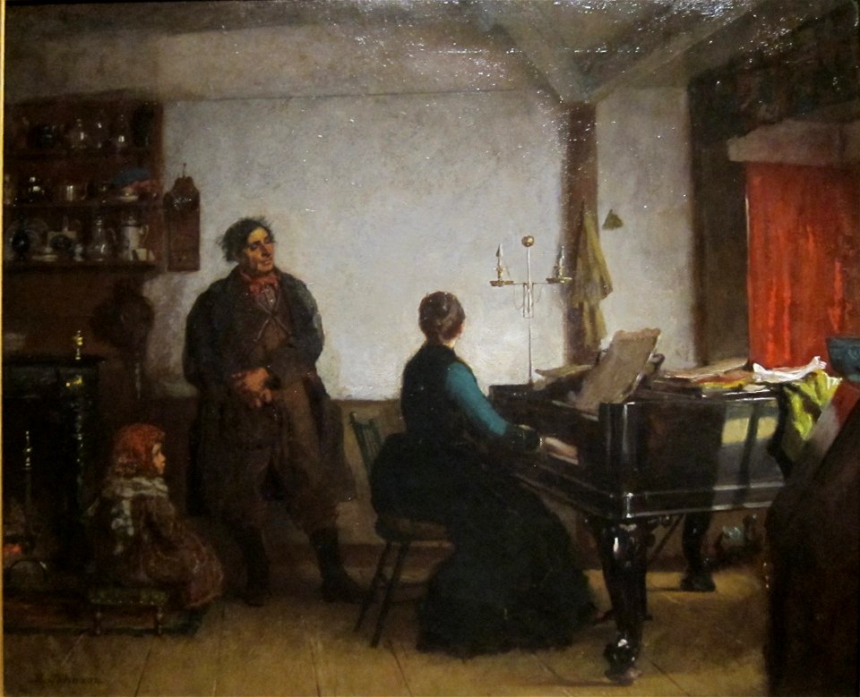 'Play Me a Tune' by Eastman Johnson, Cincinnati Art Museum