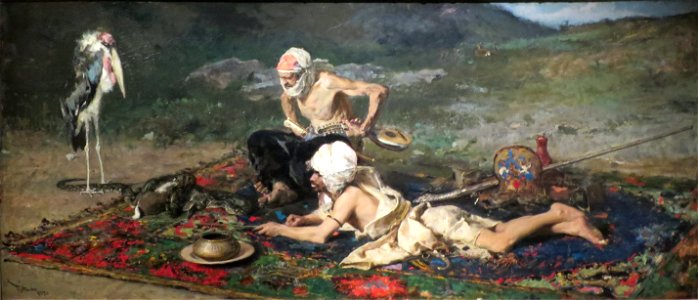 'Snake Charmers' by Mariano Fortuny y Carbo, 1870, Pushkin Museum