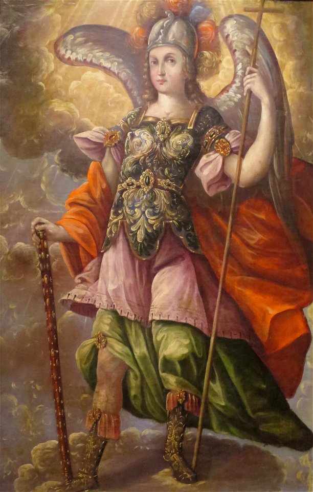 'Saint Michael the Archangel' anonymous Mexican painting, c. 1690, El Paso Museum of Art