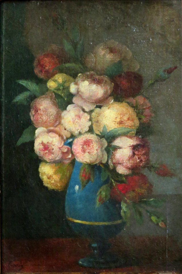 'Peonies in a Vase' by Henri Fantin-Latour, c. 1864, Hermitage