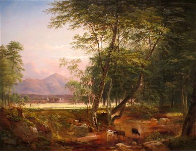 'North Conway, New Hampshire' by Samuel Lancaster Gerry, 1852. Free illustration for personal and commercial use.