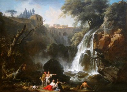 'The Cascades of Tivoli' by Claude-Joseph Vernet, Dayton Art Institute
