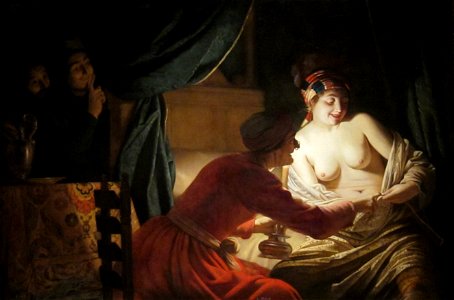 'The Flea Hunt' by Gerrit van Honthorst, Dayton Art Institute
