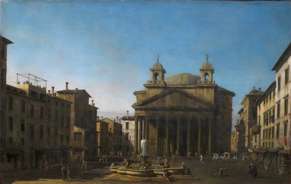 'The Pantheon' by Bernardo Bellotto, c. 1742, Dayton Art Institute
