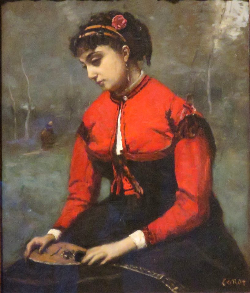 'The Cicada' by Jean-Baptiste-Camille Corot, Norton Simon Museum